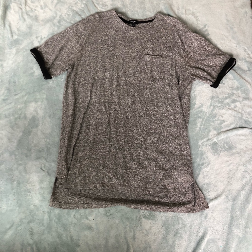 long gray t-shirt